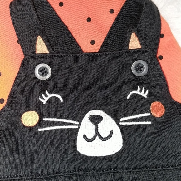 Carters Onesie / Black Cat Dress Set - Picture 2 of 4